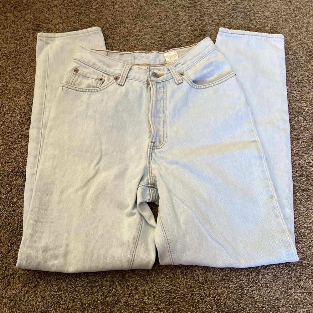 Vtg 90s Juniors Levi’s 501 button fly white jeans - Picture 4 of 7